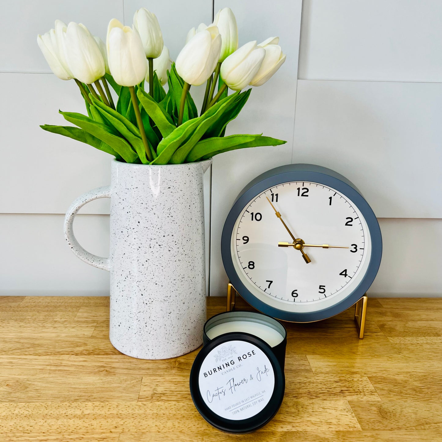 Cactus Flower & Jade Candle