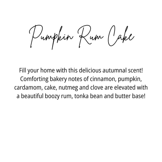 Pumpkin Rum Cake Candle