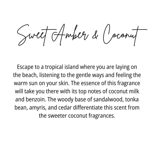 Sweet Amber & Coconut Candle