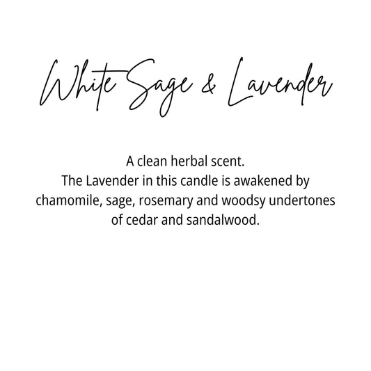 White Sage & Lavender Candle