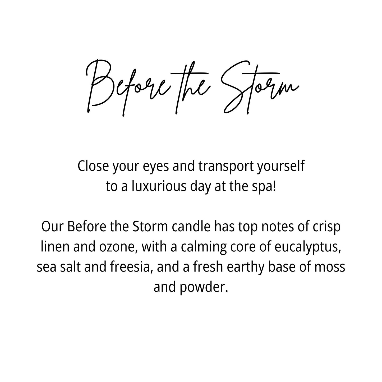 Before the Storm Candle